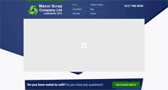 Desktop Screenshot of manorscrap.com